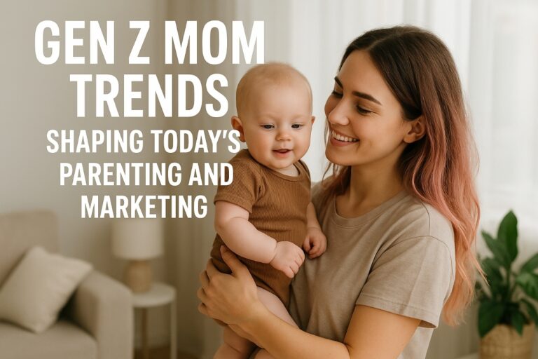 Image 1 A photo showing a Gen Z mom and her baby